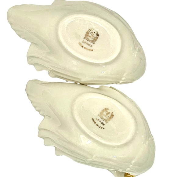 LENOX Vintage Swan 24K Gold Trim Porcelain Trinket Dish (Set of 2) in EUC - Picture 10 of 10